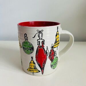 Large Ornament Mug with Red Interior